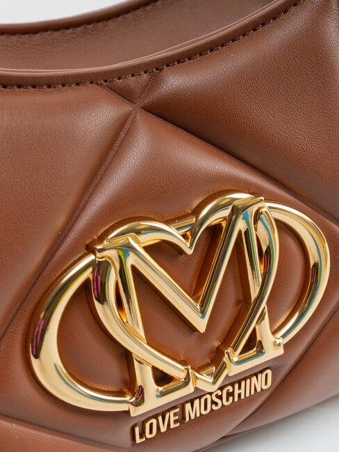 EMBOSSED sac bandouli&egrave;re brun - Sacs pour Femme