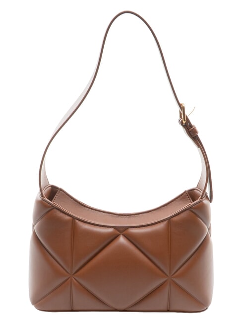 EMBOSSED sac bandouli&egrave;re brun - Sacs pour Femme