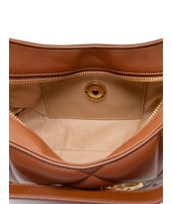 LOVE MOSCHINO EMBOSSED sac bandouli&egrave;re brun - Sacs pour Femme - 5