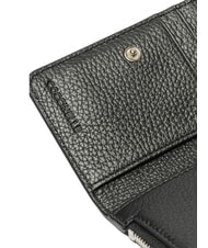 COCCINELLE CAMPIONARIO - METALLIC PEPITA Portefeuille en cuir Noir - Portefeuilles Femme - 3