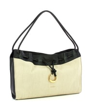 COCCINELLE CAMPIONARIO - ISABELA CANVAS sac hobo en toile et cuir naturel / noir - Sacs pour Femme - 2