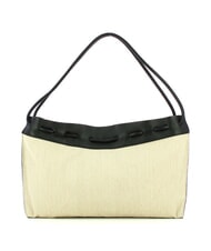COCCINELLE CAMPIONARIO - ISABELA CANVAS sac hobo en toile et cuir naturel / noir - Sacs pour Femme - 3