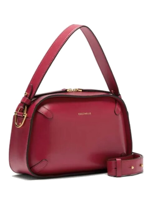 CAMPIONARIO - MALETA CALF COC Sac &agrave; bandouli&egrave;re en cuir avec bandouli&egrave;re sangria - Sacs pour Femme
