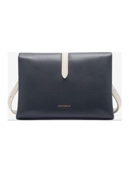 CAMPIONARIO - DORIAN BICOLOR sac bandouli&egrave;re en cuir midnig.b/blanco - Sacs pour Femme