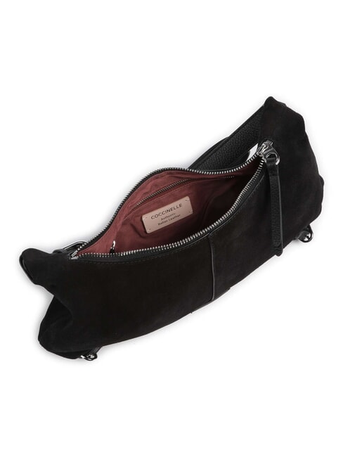 CAMPIONARIO - ABIGAIL SUEDE B sac bandouli&egrave;re Noir - Sacs pour Femme