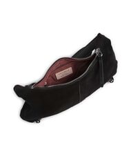COCCINELLE CAMPIONARIO - ABIGAIL SUEDE B sac bandouli&egrave;re Noir - Sacs pour Femme - 3