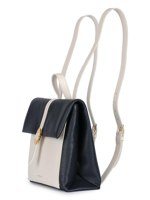 CAMPIONARIO - DORIAN BICOLOR Sac &agrave; dos en cuir midnig.b/blanco - Sacs pour Femme