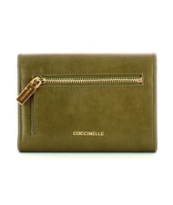 COCCINELLE  CAMPIONARIO - KELSEY VINTAGE portefeuille en cuir vert laurier - Portefeuilles Femme - 3