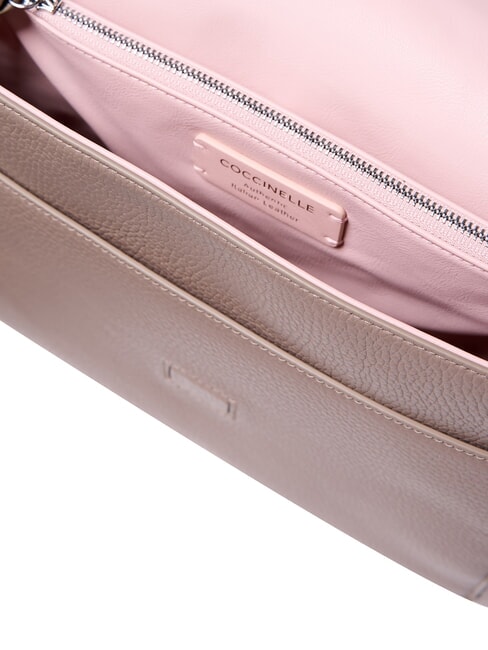 CAMPIONARIO - DORIAN Sac bandouli&egrave;re en cuir taupe chaud - Sacs pour Femme
