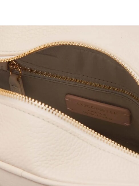 CAMPIONARIO - CAMPUS Mini sac bandouli&egrave;re, en cuir LAMBSKIN BLANC - Sacs pour Femme