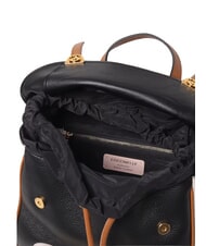 COCCINELLE CAMPIONARIO - CAMPUS TRICOLOR Sac &agrave; dos en cuir noir/agneaux/cuir - Sacs pour Femme - 3