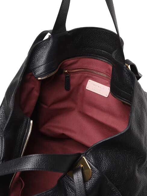CAMPIONARIO - OLIVER Sac en cuir &agrave; double poign&eacute;e Noir - Sacs pour Femme