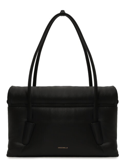 CAMPIONARIO - CHESTER PUFFY SMOOTH sac bandouli&egrave;re Noir - Sacs pour Femme
