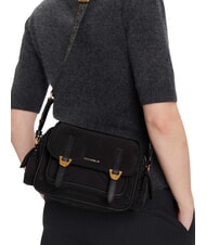 COCCINELLE CAMPIONARIO - CAMPUS PUFFY NY Sac &agrave; bandouli&egrave;re en nylon et cuir - Sacs pour Femme