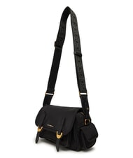 COCCINELLE CAMPIONARIO - CAMPUS PUFFY NY Sac &agrave; bandouli&egrave;re en nylon et cuir Noir - Sacs pour Femme - 3