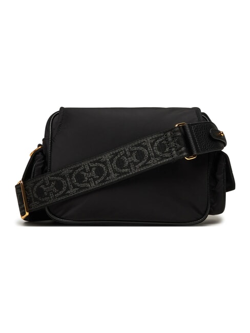 CAMPIONARIO - CAMPUS PUFFY NY Sac &agrave; bandouli&egrave;re en nylon et cuir Noir - Sacs pour Femme