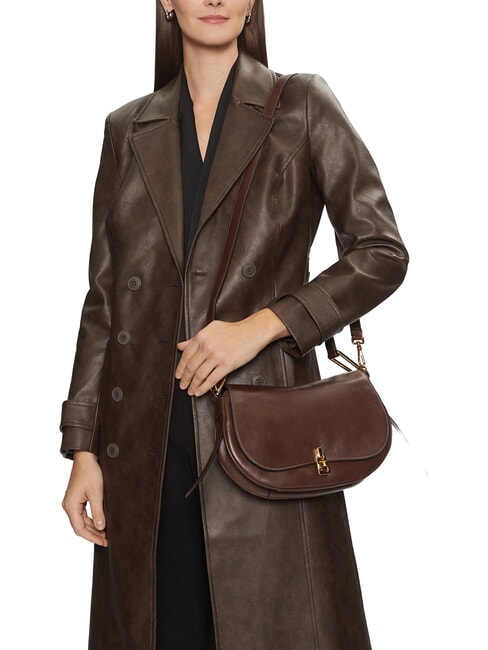 CAMPIONARIO - MAGIE VINTAGE Sac &agrave; main avec bandouli&egrave;re fondant marron - Sacs pour Femme