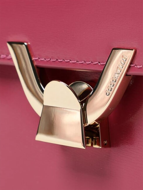 CAMPIONARIO - DEW SHINY CALF  Mini sac bandouli&egrave;re, en cuir bois de rose - Sacs pour Femme