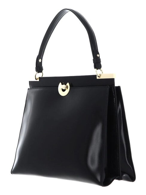 CAMPIONARIO - BINXIE SHINY CALF Mini sac avec bandouli&egrave;re Noir - Sacs pour Femme