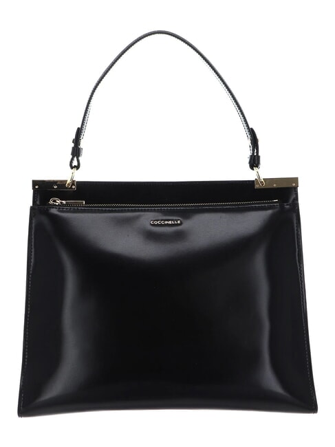 CAMPIONARIO - BINXIE SHINY CALF Mini sac avec bandouli&egrave;re Noir - Sacs pour Femme