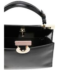 COCCINELLE CAMPIONARIO - BINXIE SHINY CALF Mini sac avec bandouli&egrave;re Noir - Sacs pour Femme - 4