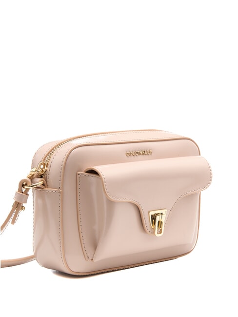 CAMPIONARIO - BEAT SHINY CALF Mini sac bandouli&egrave;re en cuir brillant rosaces - Sacs pour Femme