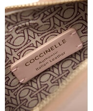 COCCINELLE CAMPIONARIO - BEAT SHINY CALF Mini sac bandouli&egrave;re en cuir brillant rosaces - Sacs pour Femme - 3