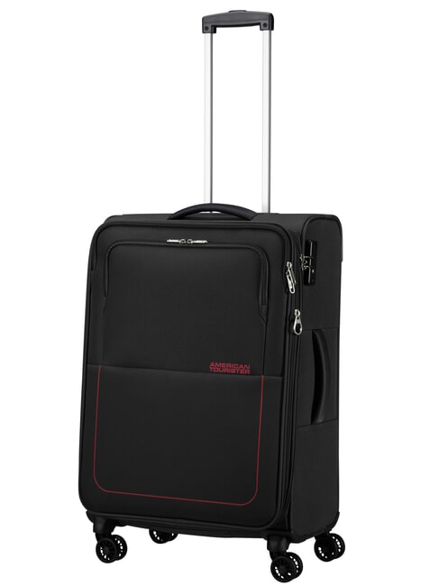 AIR WAVE Chariot moyen, extensible NOIR / ROUGE - Valises Semi-rigides