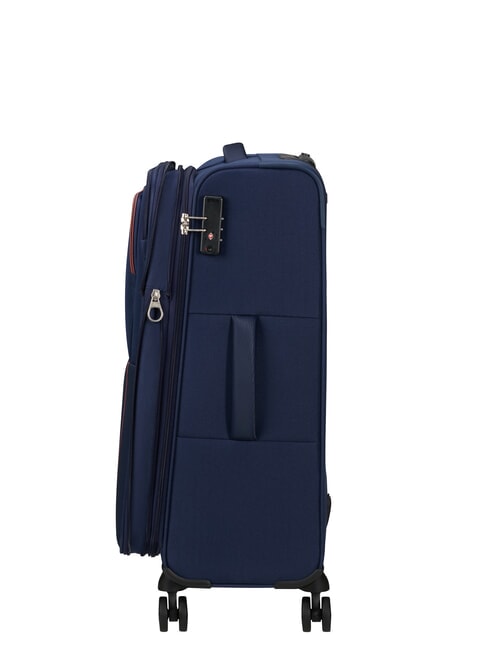 AIR WAVE Ensemble cabine + trolley moyen + grand bleu marine/orange - Ensemble Valises