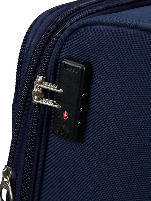 AIR WAVE Ensemble cabine + trolley moyen + grand bleu marine/orange - Ensemble Valises