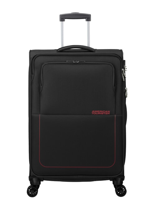 AIR WAVE Ensemble cabine + trolley moyen + grand NOIR / ROUGE - Ensemble Valises