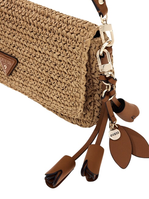 OFELIA sac bandouli&egrave;re naturel / cognac - Sacs pour Femme