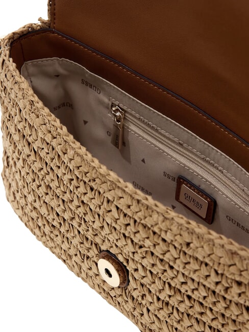 OFELIA sac bandouli&egrave;re naturel / cognac - Sacs pour Femme