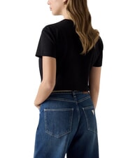 GUESS STUDS SCRIPT T-shirt &agrave; manches courtes jetbla - T-shirt - 3