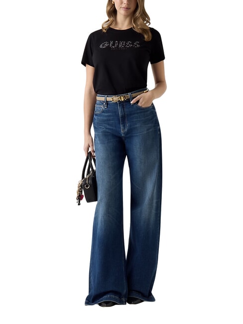 STUDS SCRIPT T-shirt &agrave; manches courtes jetbla - T-shirt