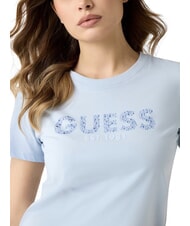 GUESS STUDS SCRIPT T-shirt &agrave; manches courtes bleu a&eacute;rien - T-shirt - 5