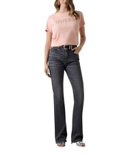 GUESS STUDS SCRIPT T-shirt &agrave; manches courtes cr&egrave;mes de p&ecirc;che - T-shirt - 4