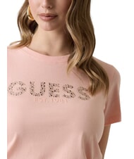 GUESS STUDS SCRIPT T-shirt &agrave; manches courtes cr&egrave;mes de p&ecirc;che - T-shirt - 5