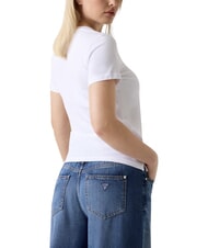 GUESS STUDS SCRIPT T-shirt &agrave; manches courtes blanc pur - T-shirt - 3