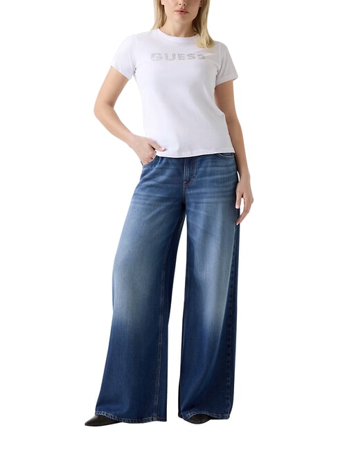 STUDS SCRIPT T-shirt &agrave; manches courtes blanc pur - T-shirt
