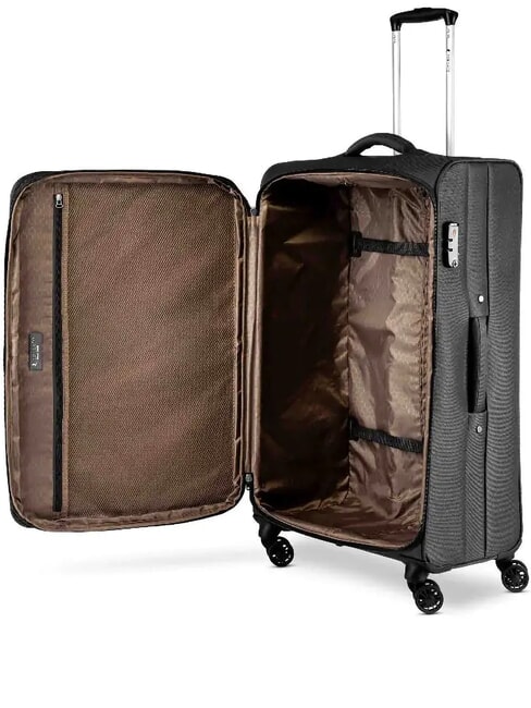 HEXA SOFT Grand chariot extensible Noir - Valises Semi-rigides