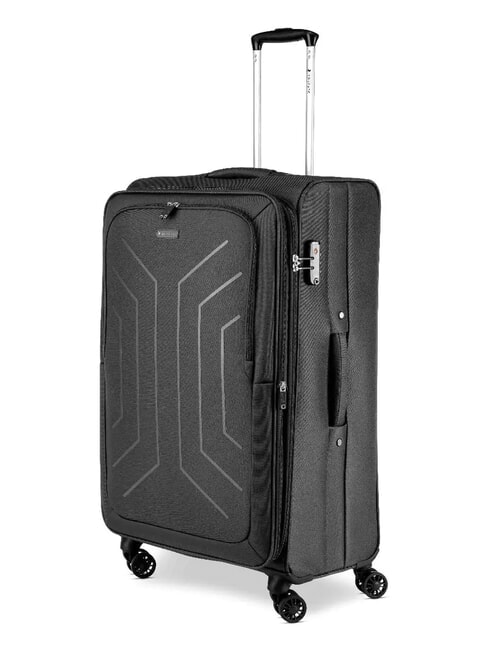 HEXA SOFT Grand chariot extensible Noir - Valises Semi-rigides