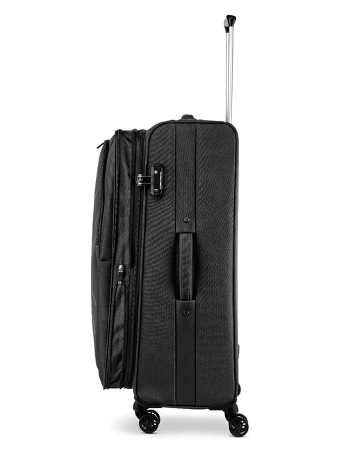 HEXA SOFT Grand chariot extensible Noir - Valises Semi-rigides