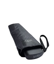 YDRY FAIR Parapluie manuel, poign&eacute;e plate pois noirs fonc&eacute;s - Parapluies - 3