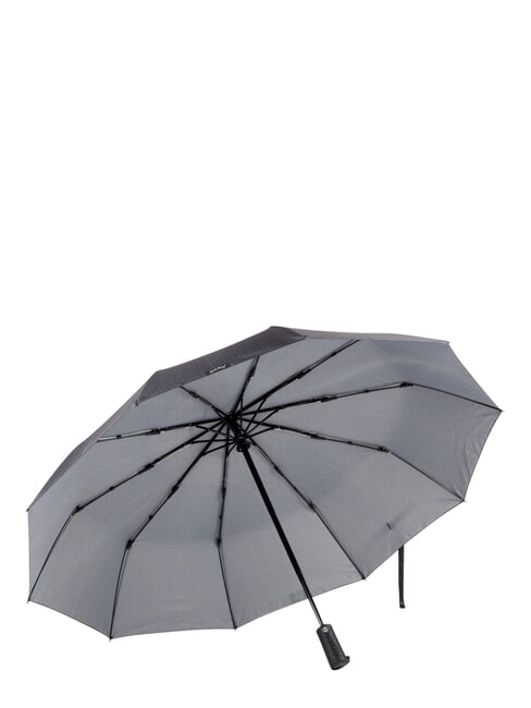 DANDY Parapluie pliant automatique pois noirs fonc&eacute;s - Parapluies