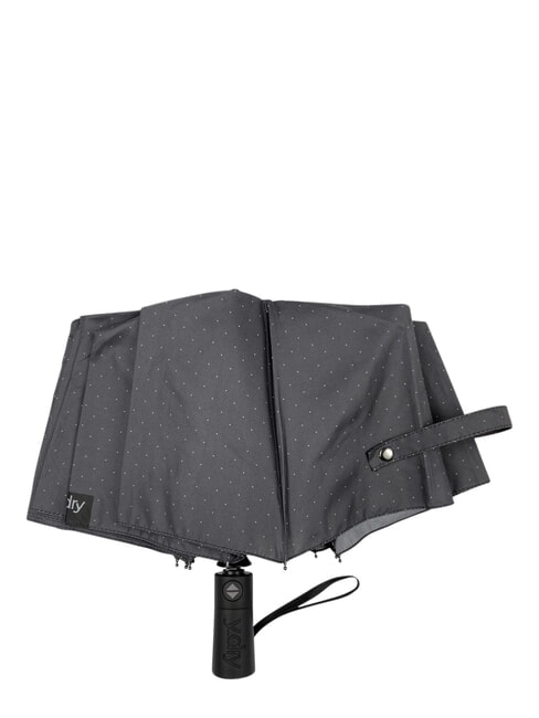 DANDY Parapluie pliant automatique pois noirs fonc&eacute;s - Parapluies