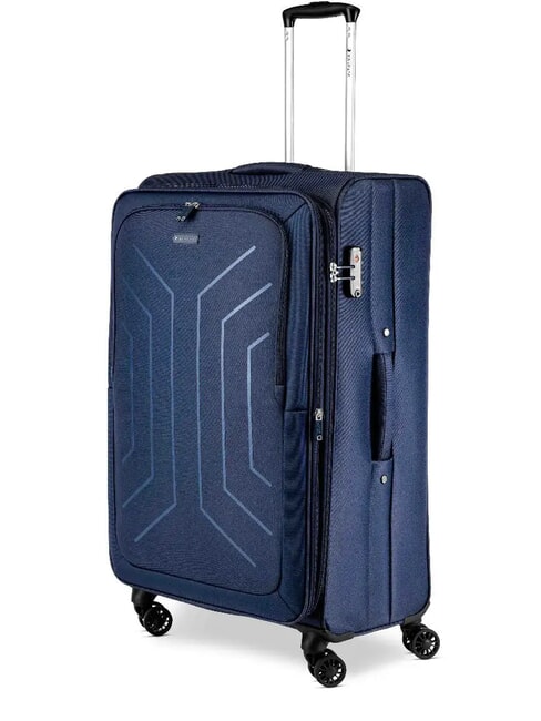 HEXA SOFT Grand chariot extensible blu navy - Valises Semi-rigides