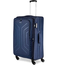R RONCATO HEXA SOFT Grand chariot extensible blu navy - Valises Semi-rigides - 3