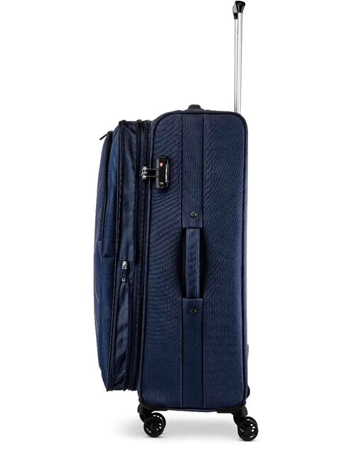 HEXA SOFT Grand chariot extensible blu navy - Valises Semi-rigides