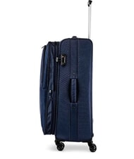 R RONCATO HEXA SOFT Grand chariot extensible blu navy - Valises Semi-rigides - 4